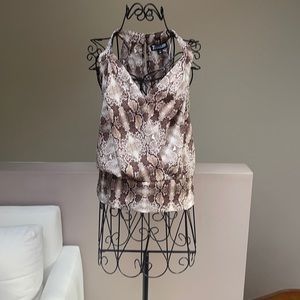 Snake print halter top
